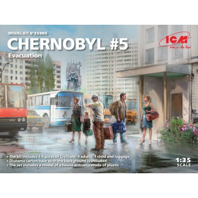 CHERNOBYL#5 - EVACUATION - 1/35 SCALE - ICM